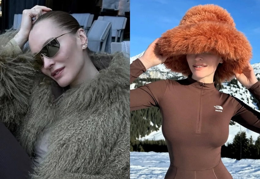 Наталья Давыдова отдыхает в Куршевеле с мужем-миллиардером и детьми