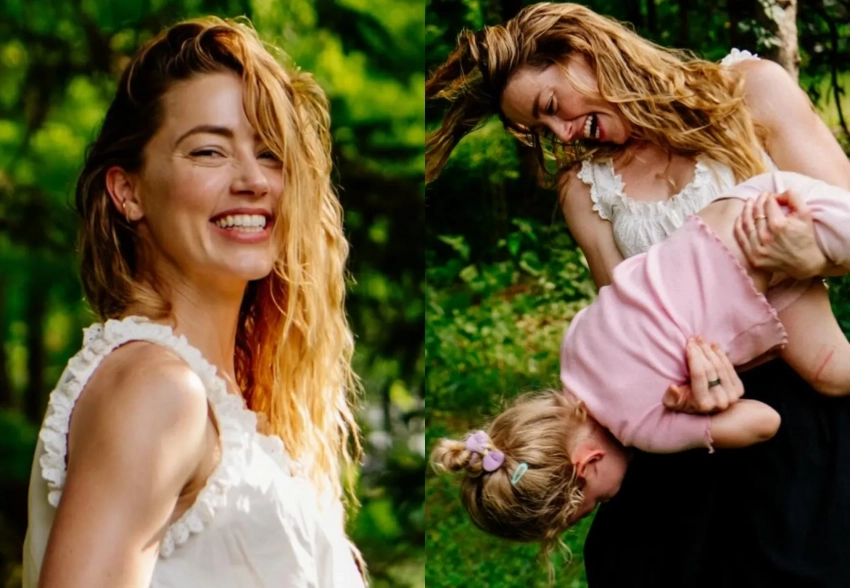 Эмбер Хёрд снялась в фотосессии для Vogue вместе с дочерью